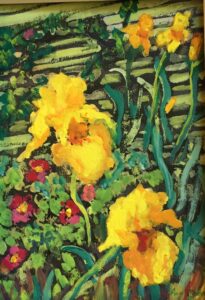 Ann Moore - Iris - 10 x 8 x 1 - $120