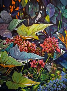 Essence of Spring Best of Show - Carol Sims - Shelter - 40 x 30 x 1.5 - $1500
