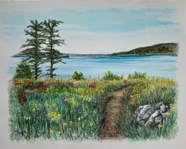Dee Hendrix - Among the Wildflowers - 16 x 20 x 0 - $395