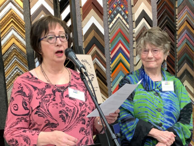 Board Member Diane Trevett with Judge Robin Humelbaugh