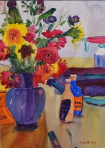 John Mohney - Studio Flowers - 22 x 26 x 1 - $400
