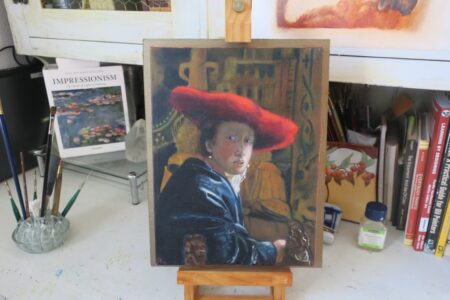 Study of Lady In Red Hat Vermeer/Flagg-Miller - Allyson Flagg-Miller - Salem, Oregon