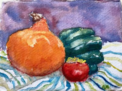 Autumn Medley with Persimmon - Ann Moore - Salem, Oregon