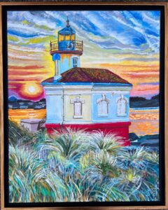 Coquille River Lighthouse at sunset - Olga Walmisley-Santiago - Independence, Oregon