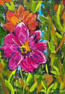 Zinnias at Minto Island Growers - Ann Moore - Salem, Oregon