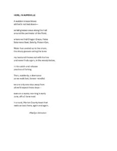 Marilyn Johnston - HERE, IN AUMSVILLE