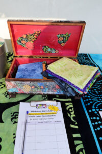 Colorful Fabric Decorated Box - by Cameron Covey
