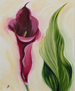 Diane Trevett - Majestic Red Calla Lily - Best Botanical Composition