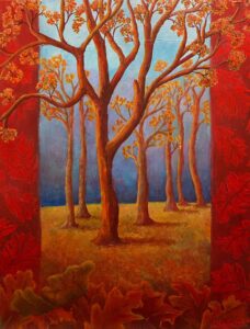 Shirley Giesbrecht - Oak Leaves Fall - Best Use of Color Red