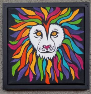 Janet Reese - I'm Not Lion' - 8x8 - $140