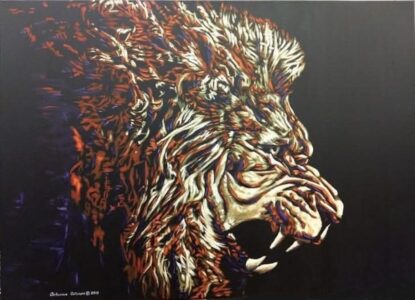 Octavious Gillespie - Lion - 30x40 - $0