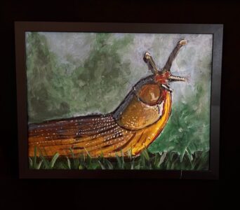 Peter Hoffman - Slugging Along - 12x16 - $55