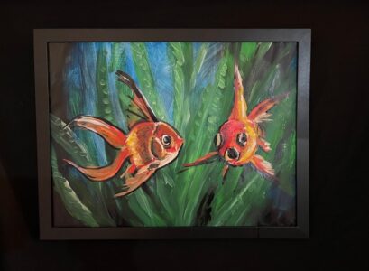 Peter Hoffman - Water Cooler Talk - 12x16 - $50