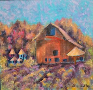 Rosalie Huntley - Arrowhead Lavender Farms en plein air