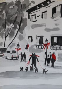 "Dog Walkers" by John Mohney