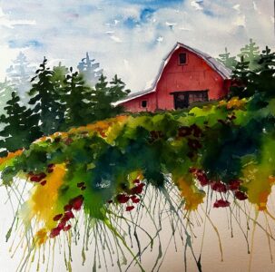 "Kelly's Red Barn" by Karen Stangeby