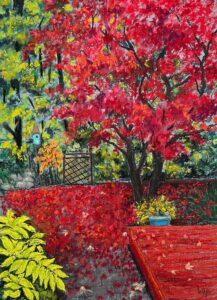 "Mon Rouge Patio" by Lorraine Dye