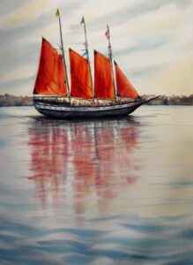 "Sailing in Boston" by Michelle Myers