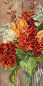 "Silk Flowers Never Die, they just Collect Dust" by Elaine Rumford