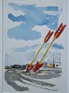 "Two Arrows, Route 66" by Tricia Heiser Wente