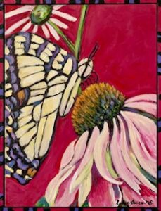 Swallowtail in the Echinacea