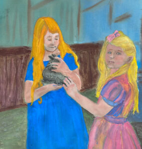 Ann Moore, 'Champion Rabbit', Gouache on Pastel Paper