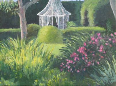 Cynthia Herron, 'Deepwood Estates Gazebo', oil on canvas