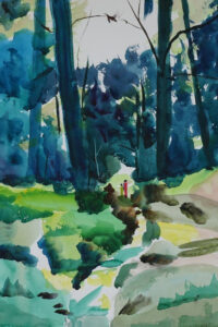 John Mohney, 'Entering the Unknown', 3rd Place, Watercolor