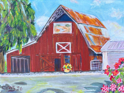 Olga Walmisley-Santiago, 'The Barn on Crabtree Drive', Acrylic