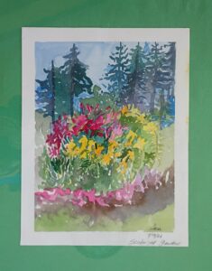 Susanne Frenz, 'Lilies', watercolor