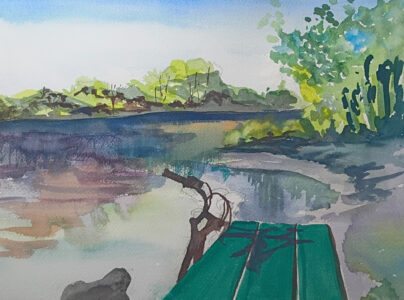 Susanne Frenz, 'River', Honorable Mention, Watercolor